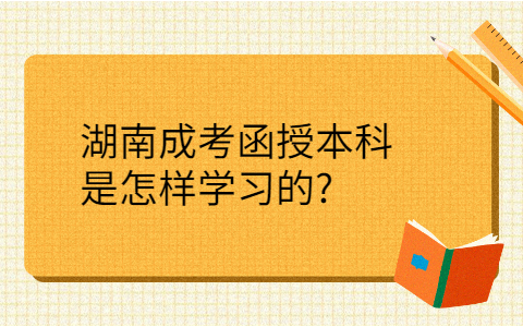 湖南成考函授本科