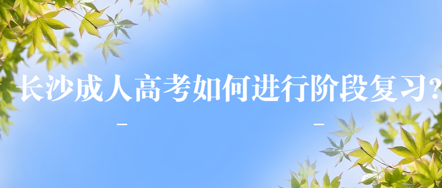 长沙成人高考复习