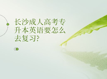 长沙成人高考网 长沙专升本英语复习